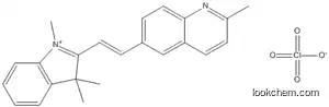 Molecular Structure of 141546-13-6 (3H-Indolium, 1,3,3-trimethyl-2-[2-(2-methyl-6-quinolinyl)ethenyl]-,perchlorate)